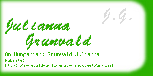 julianna grunvald business card